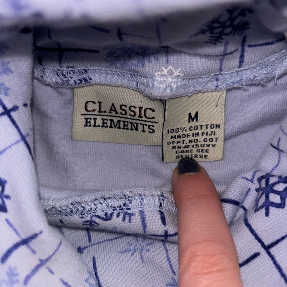 Vintage Classic Elements Snowflake Turtleneck - Picture 4 of 6